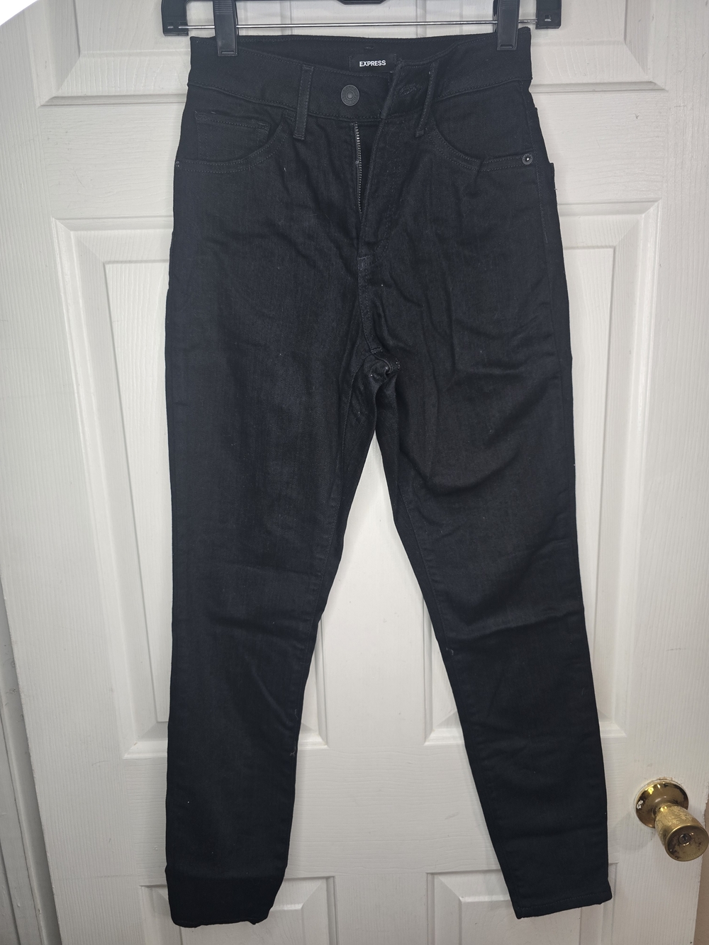 Express Women Black Slim Straight Jeans